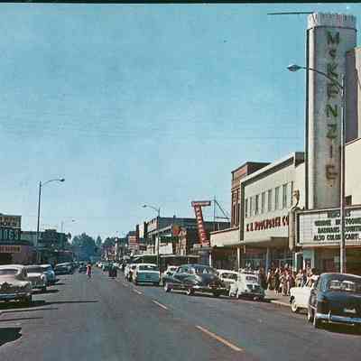 Photograph of Main street, date 1958-1959