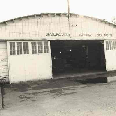 Photograph of Hangar at Springfield Airport, Springfield, OR, Date Unknown