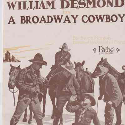 Photograph of Poster for A Broadway Cowboy and Passers By