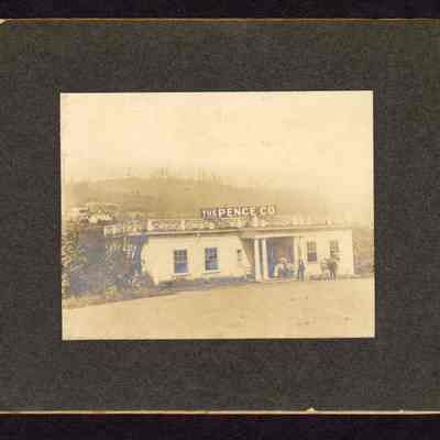 Photograph of People and a Horse at The Pence Co., Undated