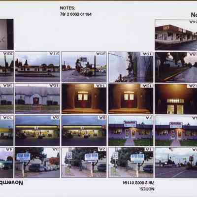Index print, Photographs of streets, buildings and signs, Springfield, Oregon, 1998