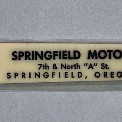 Springfield Buick Merchandise, Nail File, 1967