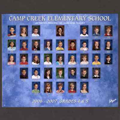 Photograph, Camp Creek Elementary, Grades 4 and 5, 2006-2007.