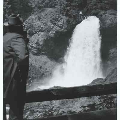 Photograph of Sahalie Falls on McKenzie River, Willamette National Forest, 1968