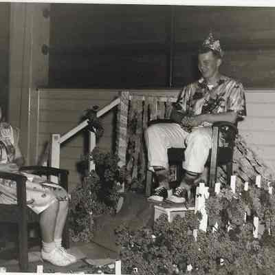 Photograph of Springfield High School Print and cord dance, Springfield, Oregon, 1940s