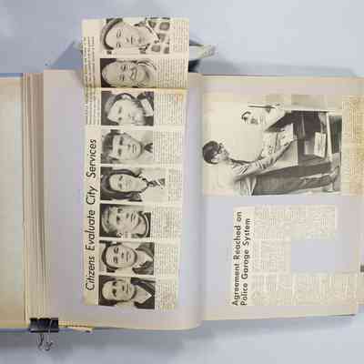 Pages 24 - 25 newspaper clippings unfolded