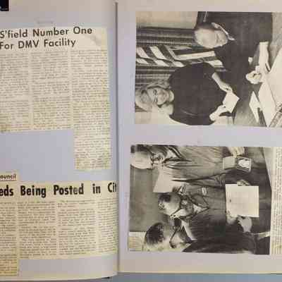 Pages 38 - 39 newspaper clipping unfolded