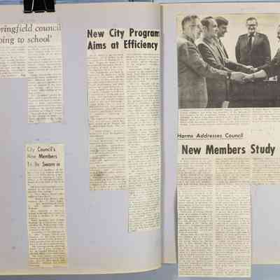 Pages 40 - 41 newspaper clipping unfolded