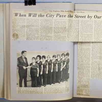 Page 46 newspaper clipping unfolded