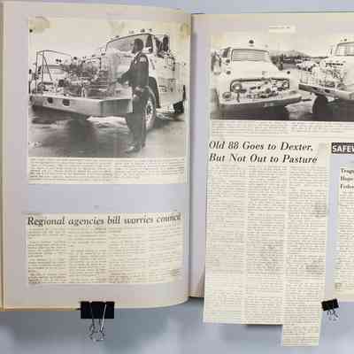 Page 57 newspaper clipping unfolded