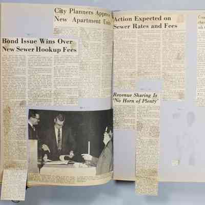 Pages 60 - 61 newspaper clipping unfolded