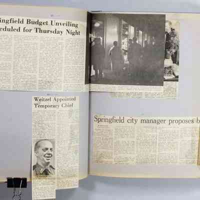 Pages 68 - 69 newspaper clippings unfolded