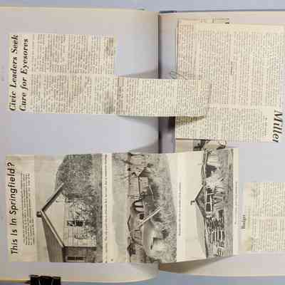 Page 70 newspaper clippings unfolded