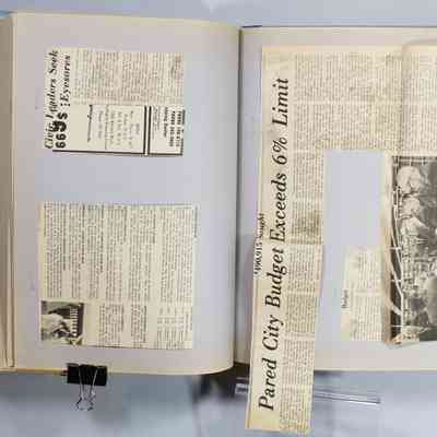 Page 71 newspaper clipping unfolded