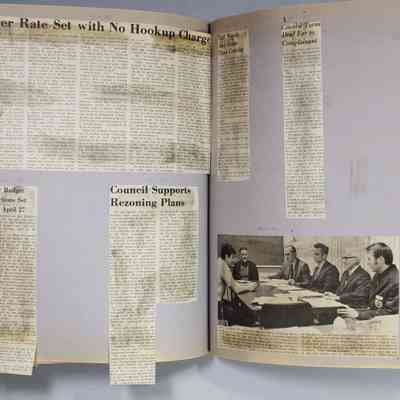 Page 86 newspaper clippings unfolded