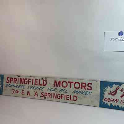Springfield Motors Sign, circa 1950