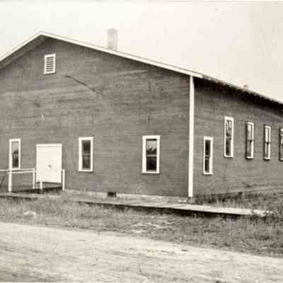 Photograph of wooden building, date unknown