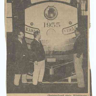Newspaper clipping "Ready for Rally", Tommy Fox at L.P. Hopkins Rally, undated