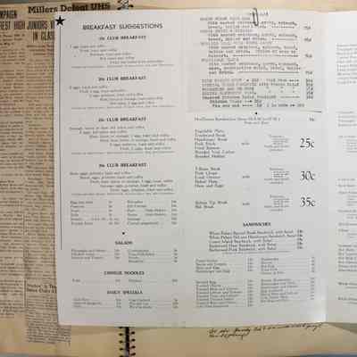 Pages 22 and 23 Green Pamphlet opened