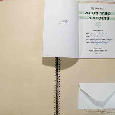 Pages 50 and 51 Who's who in sports? pamphlet pages 1 and 2
