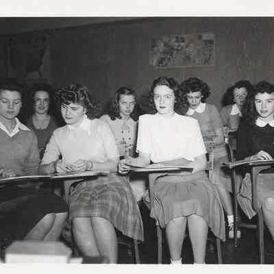 Journalism Class, Springfield High School, 1948.