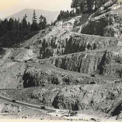 Photograph of Cougar Dam Construction, Date Unknown