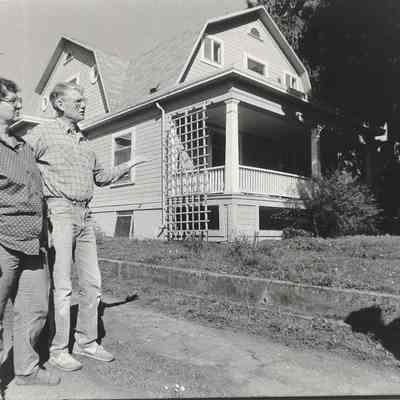 Photograph of Mary Jo and Don Maloney at the Meacham House, Springfield, OR, circa 1996