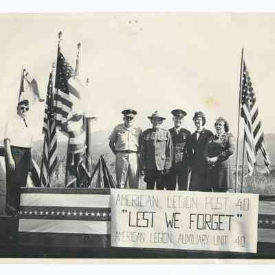 Photograph of American Legion members, Springfield, circa 1950