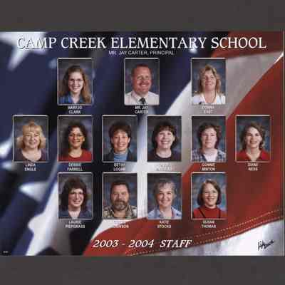 Photograph, Camp Creek Elementary, Staff, 2003-2004.