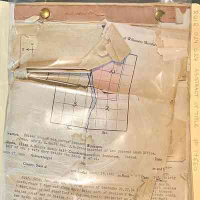 Abstract of Title Nr. 14660, Springfield, Oregon, 1866-1929