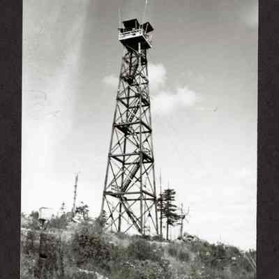 Photograph of Mt. Nebo lookout tower in Wendling, Oregon