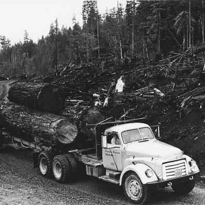 Photograph of Loaded Log Truck