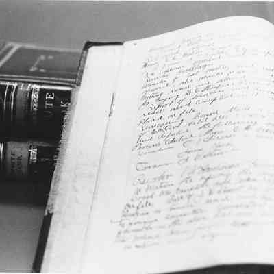 Photograph of Opened Page of Record Book