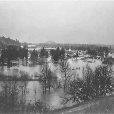 Photograph of the 1927 Glenwood Flood, Springfield, Oregon