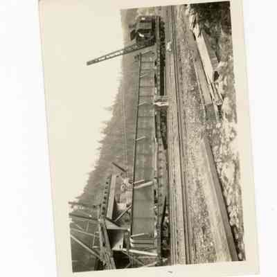 Photograph of Bridge Construction. February 23, 1937