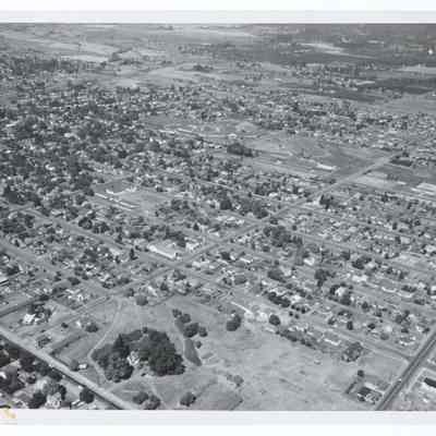 Aerial photograph of Springfield, circa 1950