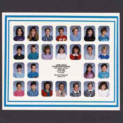 Photograph, Camp Creek Elementary, Grades 4 and 5, 1988-1989.