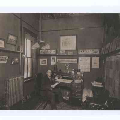 Photograph of Scherer's office, undated