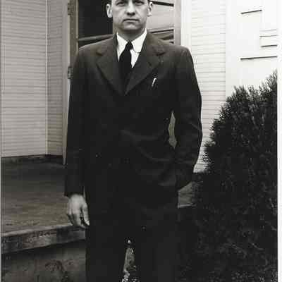 Springfield High Track Coach Kernel Buhler, 1940s.