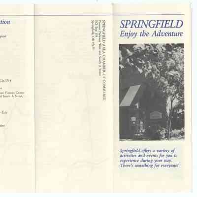 Tourist Map of Springfield, circa 1990