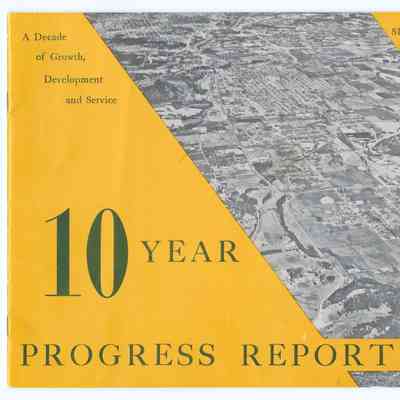 10 Year Progress Report on Springfield, Oregon, 1950-1960
