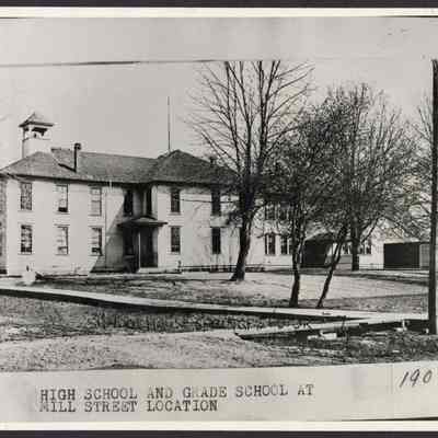 Photograph, School House, Mill Street, 1908