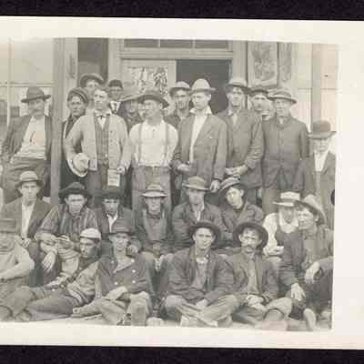 Postcard, Fire Fighter Group, Undated