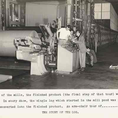 Photograph of a paper mill, Springfield, Oregon