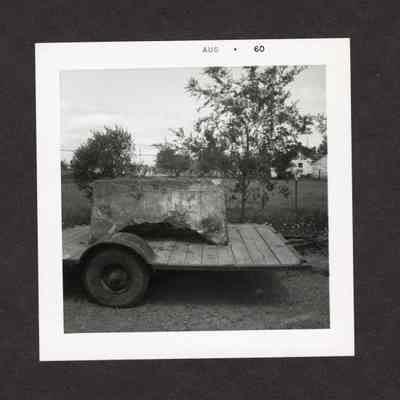Photograph Loaded Two-Wheel Trailer, 1960
