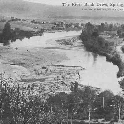 Postcard of River Bank Dr., Springfield, 1911