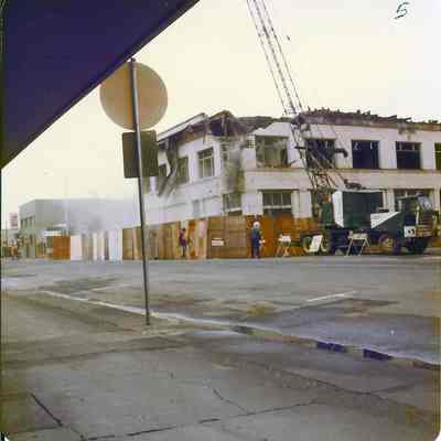 Photograph of Demolition of U.S. Bank Building; 1976