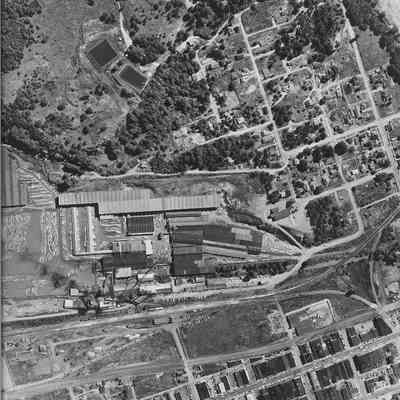 Aerial Photo of Booth-Kelly Lumber Mill