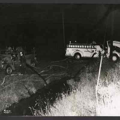 Photograph, Two Fire Trucks, Springfield, Oregon, 1950