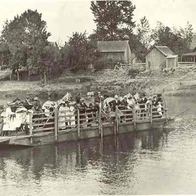 Photograph of Harrisburg Ferry, Harrisburg, Oregon, 1903